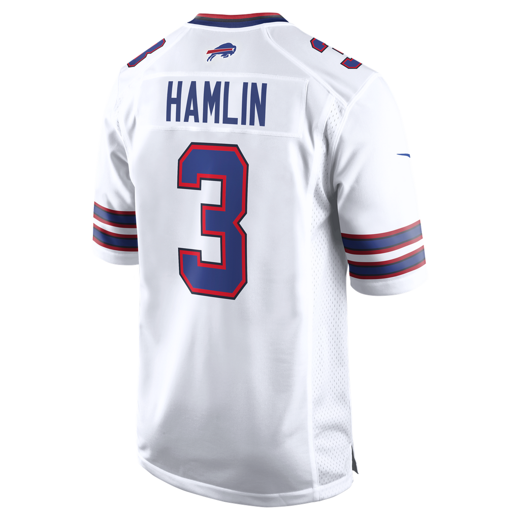 Men's Buffalo Bills Damar Hamlin Nike White  Game Jersey