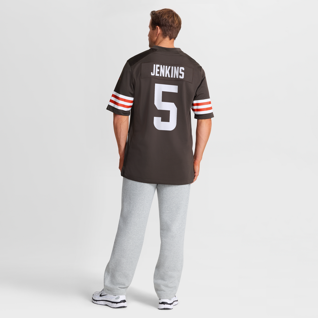 Men's Cleveland Browns Rayshawn Jenkins Nike  Brown Team Game Jersey