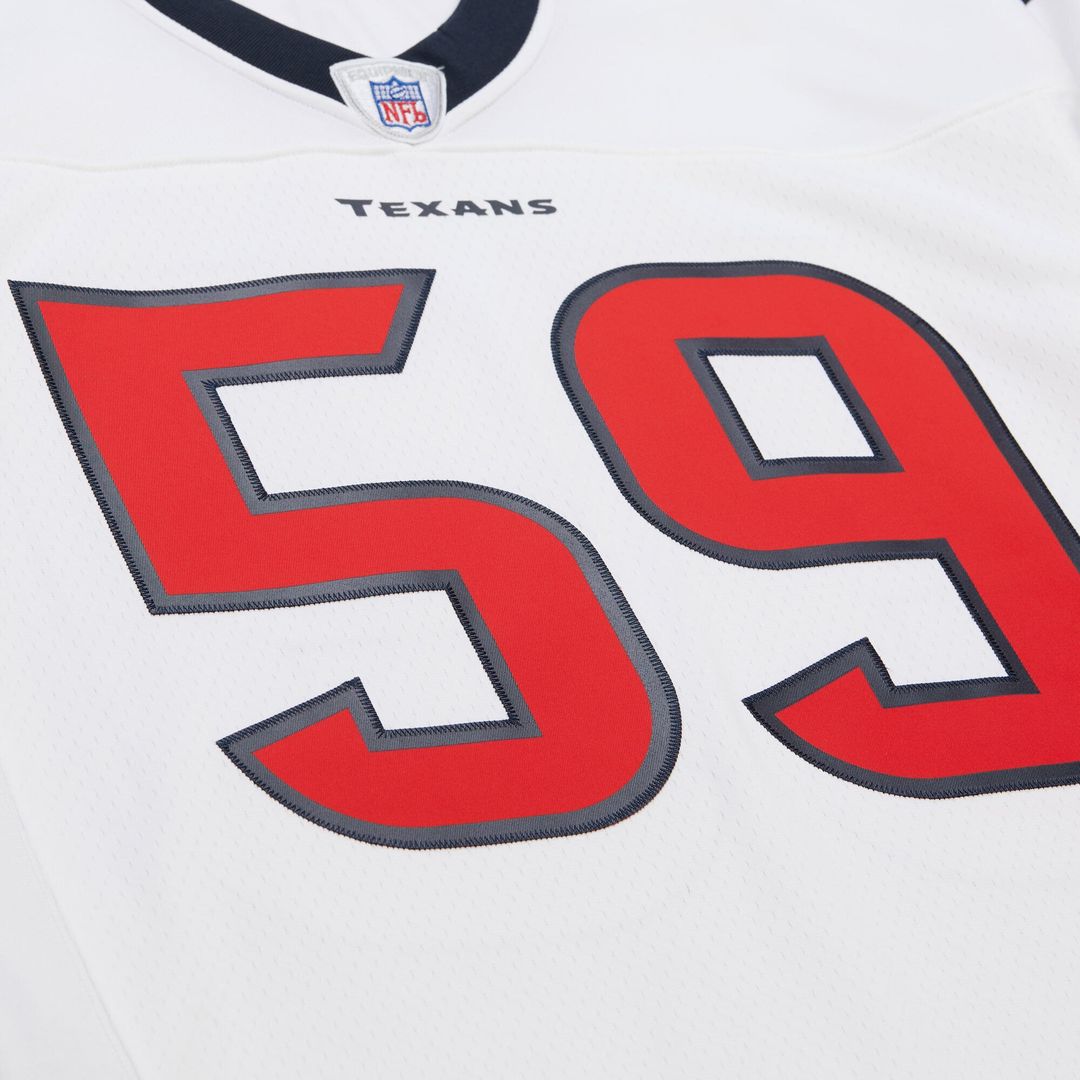 Men's Houston Texans DeMeco Ryans Mitchell & Ness White 2006 Legacy Replica Jersey