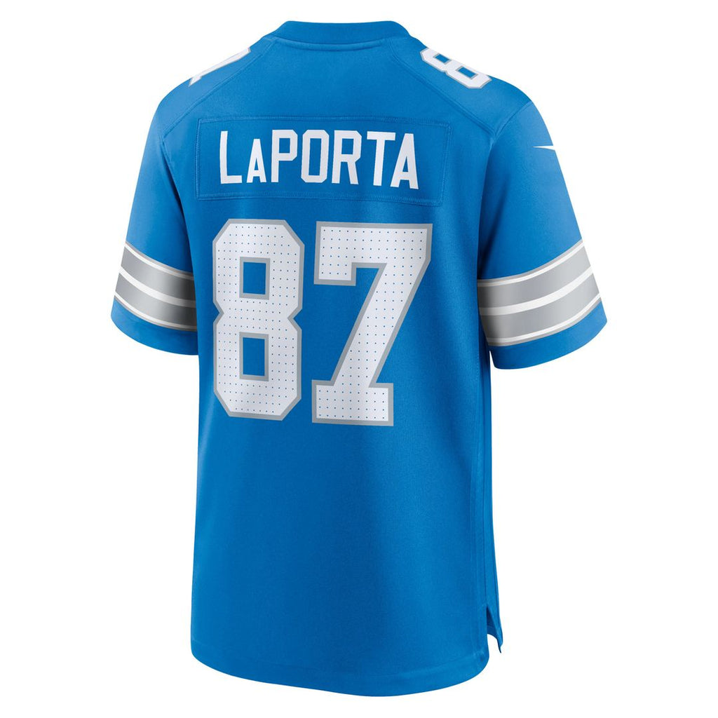Men's Detroit Lions Sam LaPorta Nike  White White Game Jersey