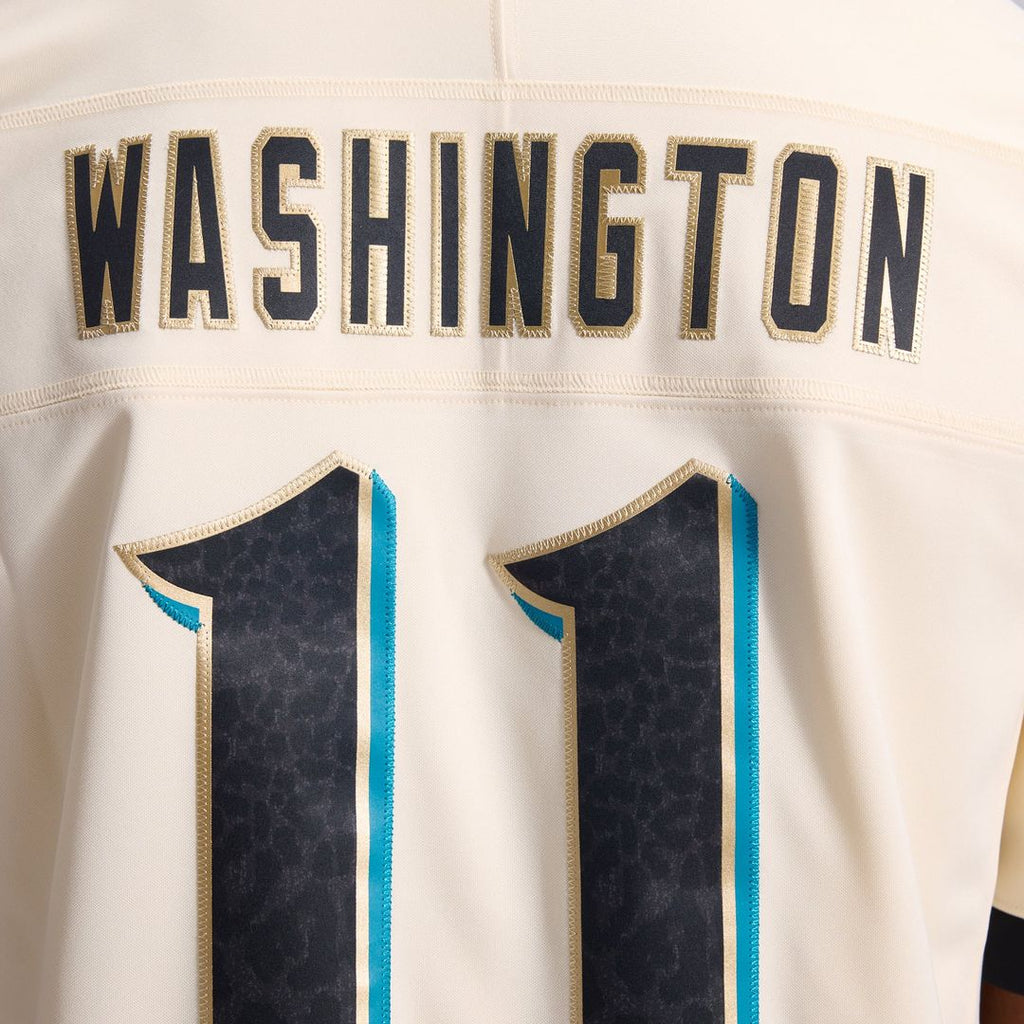 Men's Jacksonville Jaguars Parker Washington Nike Natural 2026 Rivalries Collection Stitched Limited Jersey