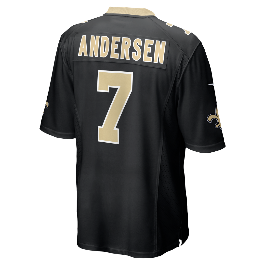 Men's New Orleans Saints Morten Andersen Nike Black Game Retired Player Jersey