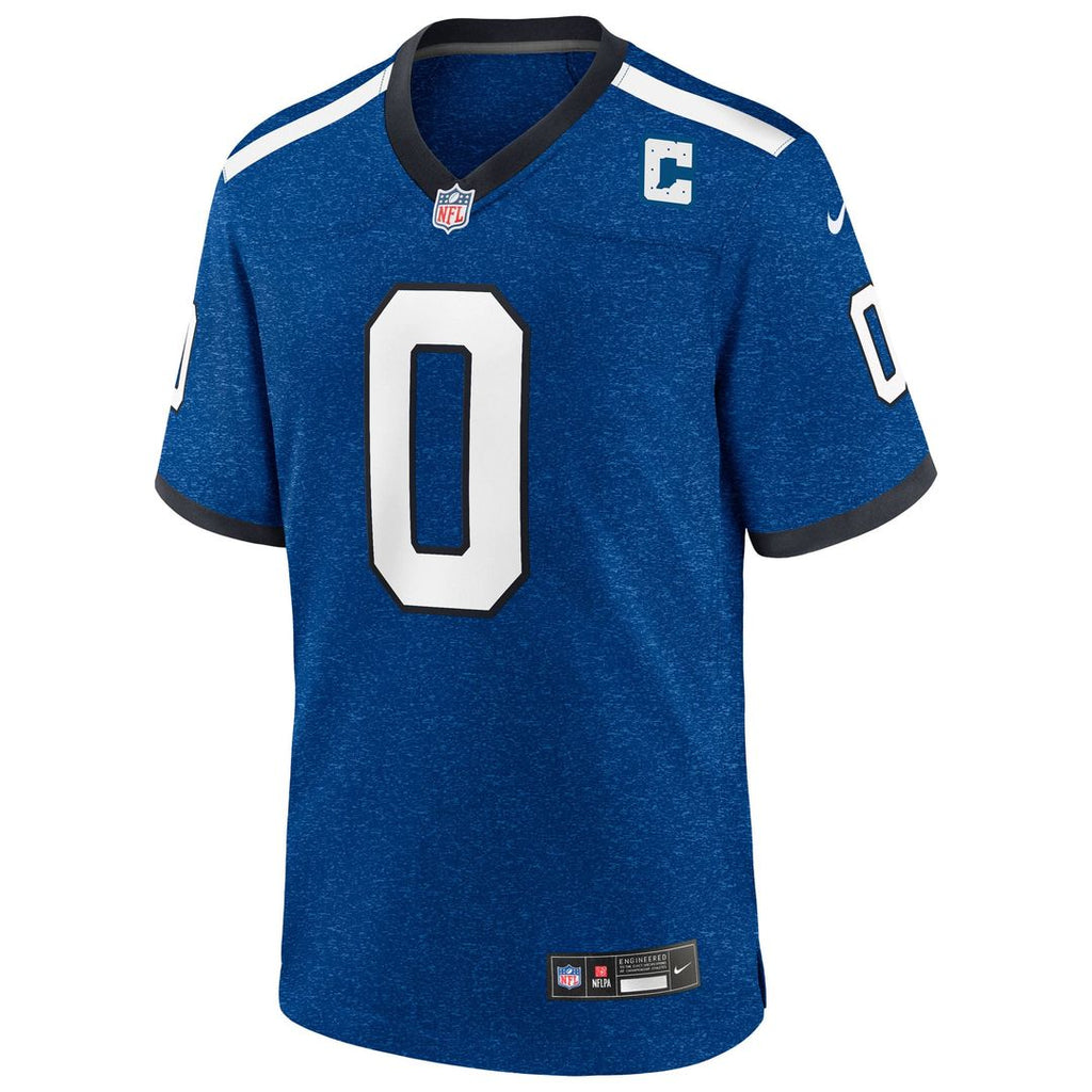 Men's Indianapolis Colts Camryn Bynum Nike  Heather Royal Alternate 2 Indiana Nights Game Jersey