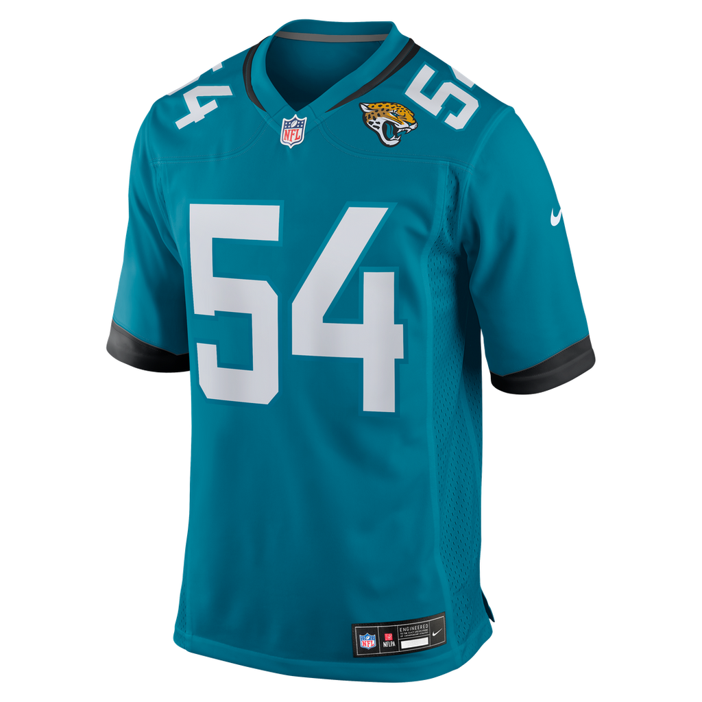 Men's Jacksonville Jaguars Jack Kiser Nike  Teal Team Game Jersey