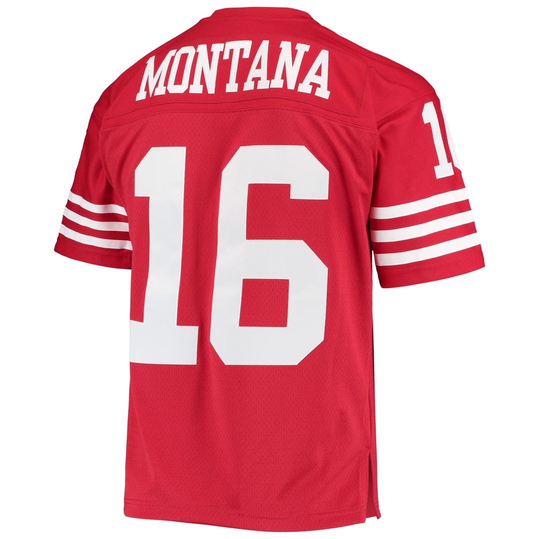 Men's San Francisco 49ers Joe Montana Mitchell & Ness White 1990 Legacy Replica Jersey