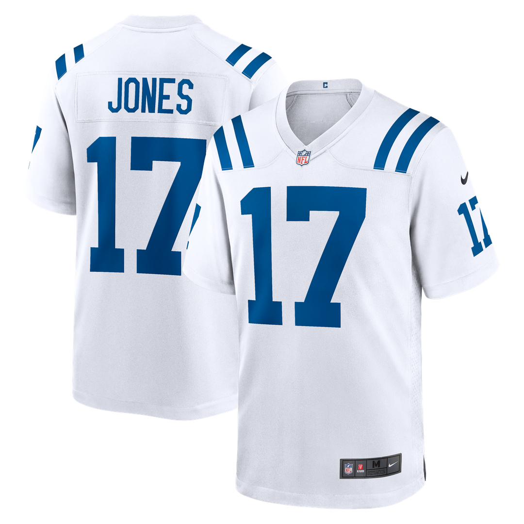 Men's Indianapolis Colts Daniel Jones Nike  White Game Jersey