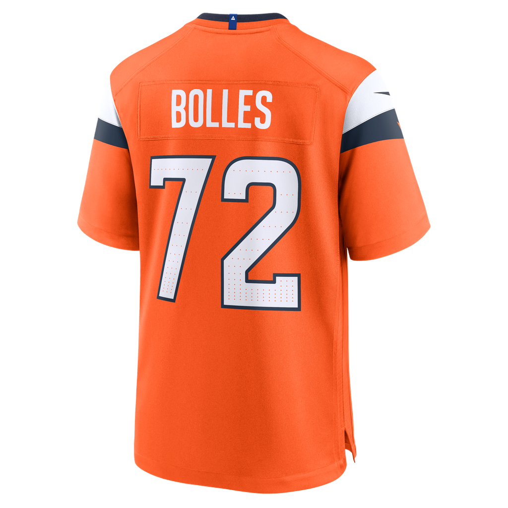 Men's Denver Broncos Garett Bolles Nike  Orange Team Game Jersey