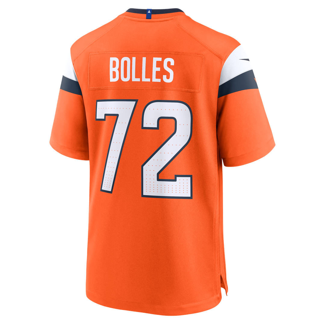 Men's Denver Broncos Garett Bolles Nike  Orange Team Game Jersey