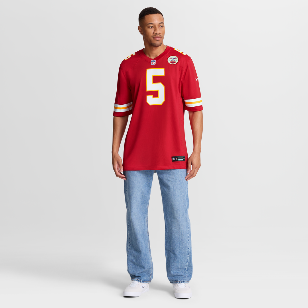 Men's Kansas City Chiefs Mansoor Delane Nike Red Team Game Jersey