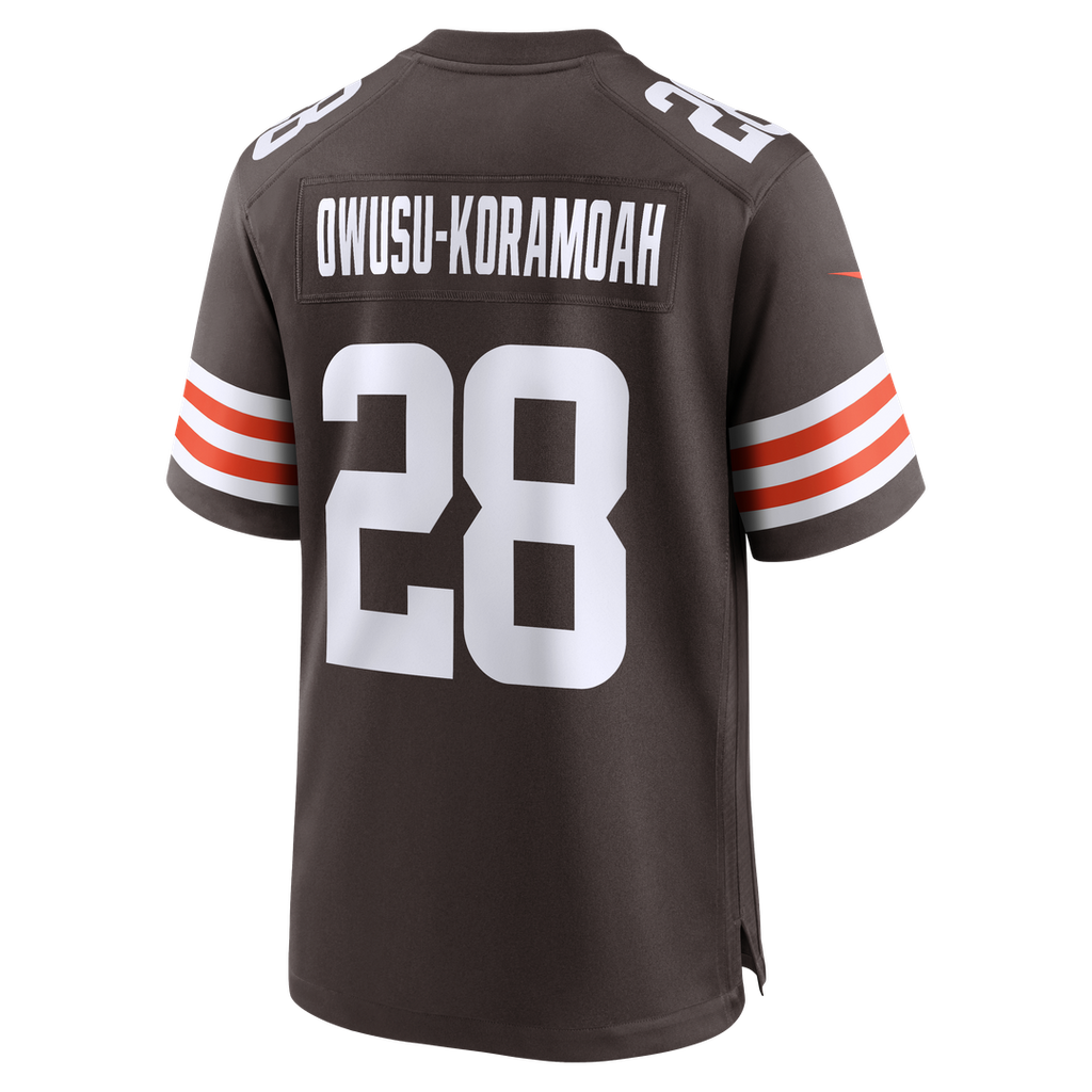 Men's Cleveland Browns Jeremiah Owusu-Koramoah Nike Brown Game Player Jersey