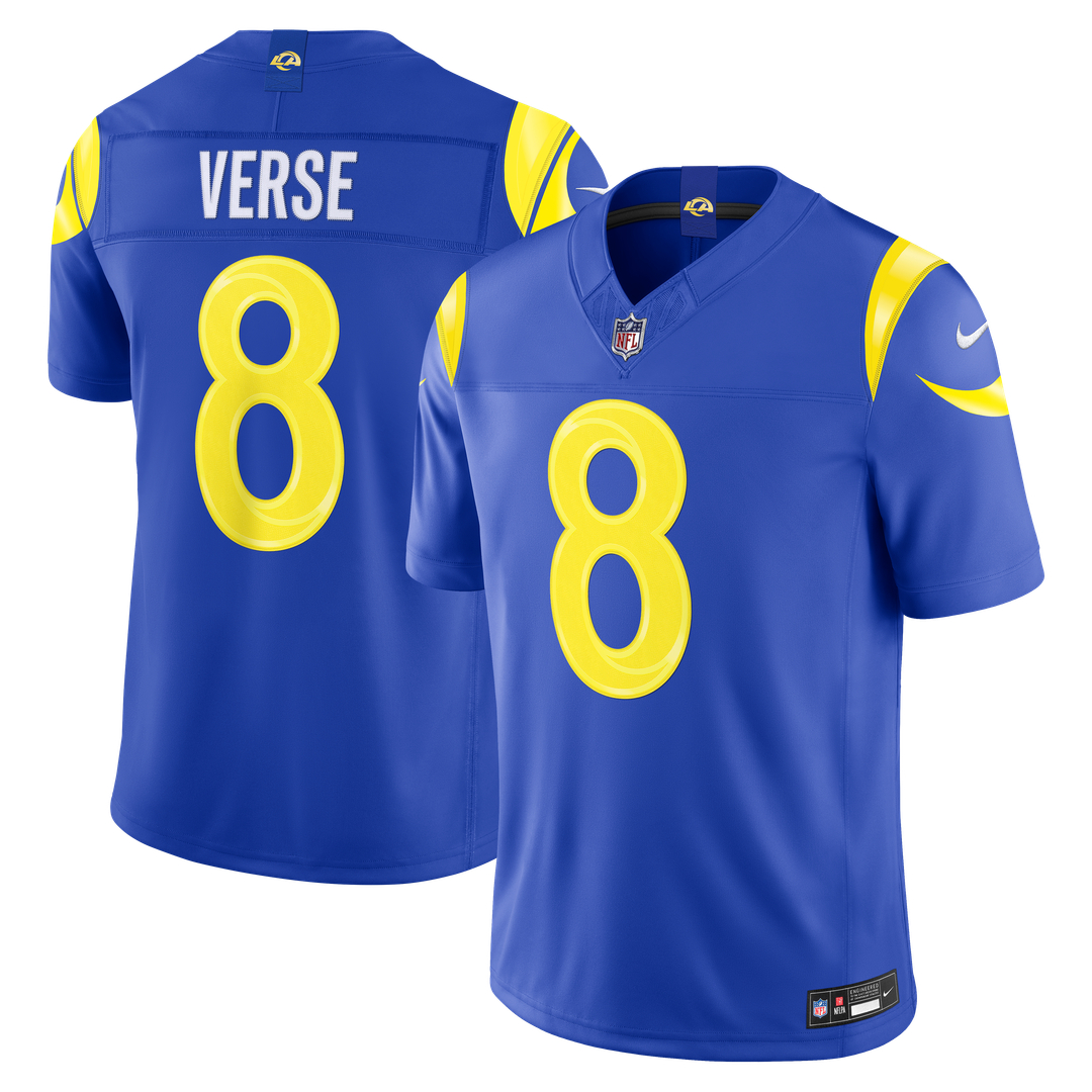 Men's Los Angeles Rams Jared Verse Nike White Vapor F.U.S.E. Stitched Limited Jersey