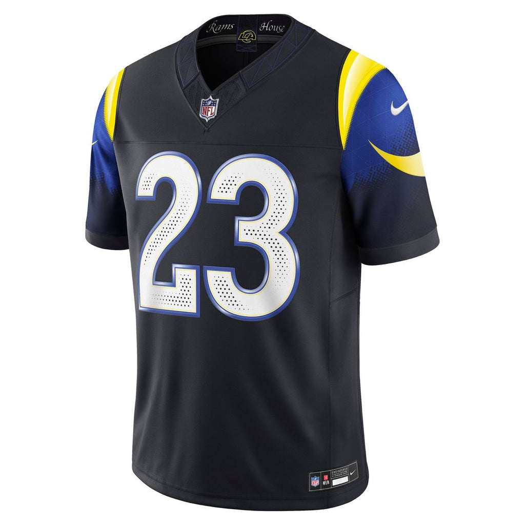 Men's Los Angeles Rams Kyren Williams Nike Dark Blue Rivalries Collection Stitched Limited Jersey