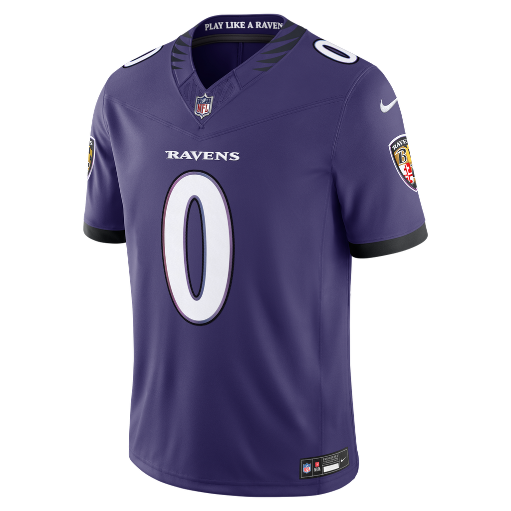 Men's Baltimore Ravens Roquan Smith Nike Purple Team Vapor F.U.S.E. Stitched Limited Jersey