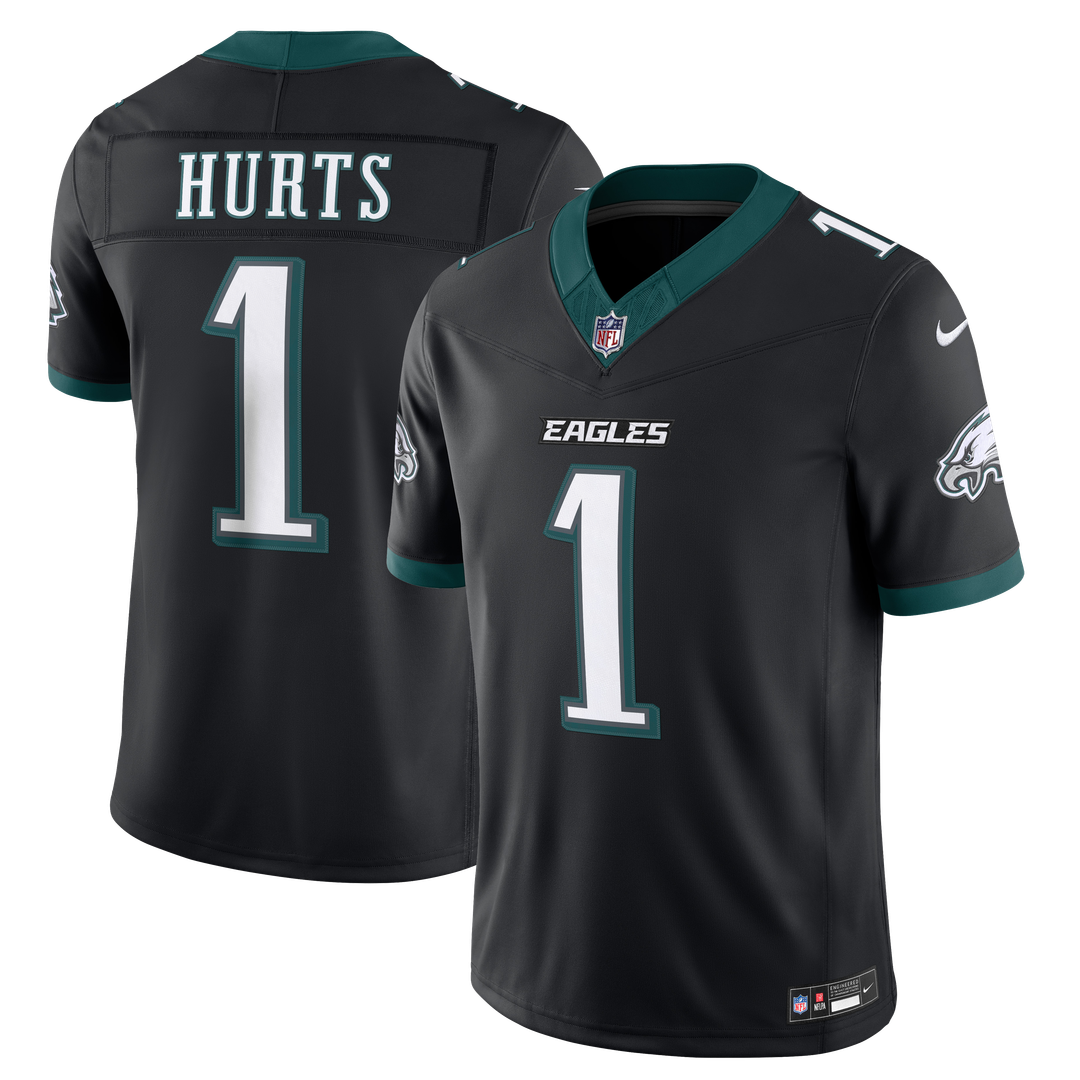 Men's Philadelphia Eagles Jalen Hurts Nike Midnight Green Team Vapor F.U.S.E. Stitched Limited Jersey