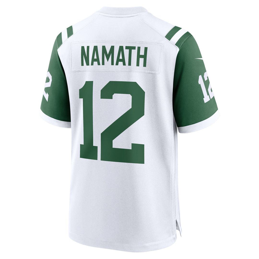 Men's New York Jets Joe Namath Nike Legacy Black Alternate Retired Player Game Jersey