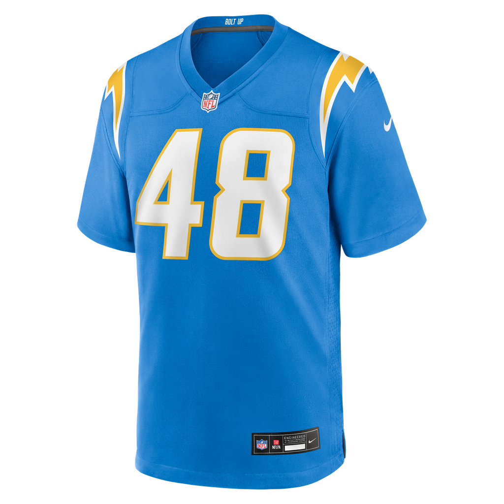 Men's Los Angeles Chargers Bud Dupree Nike  Powder Blue Team Game Jersey