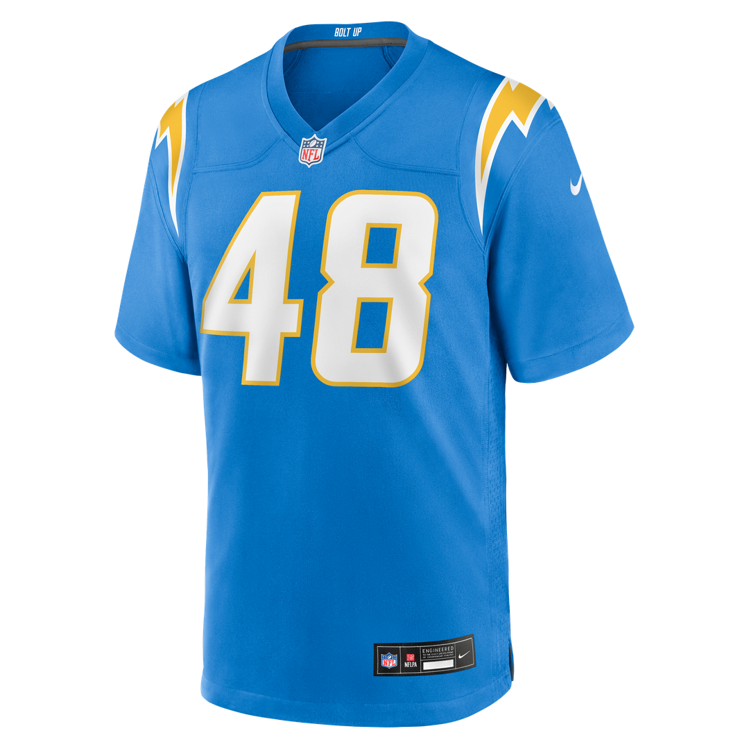 Men's Los Angeles Chargers Bud Dupree Nike  Powder Blue Team Game Jersey