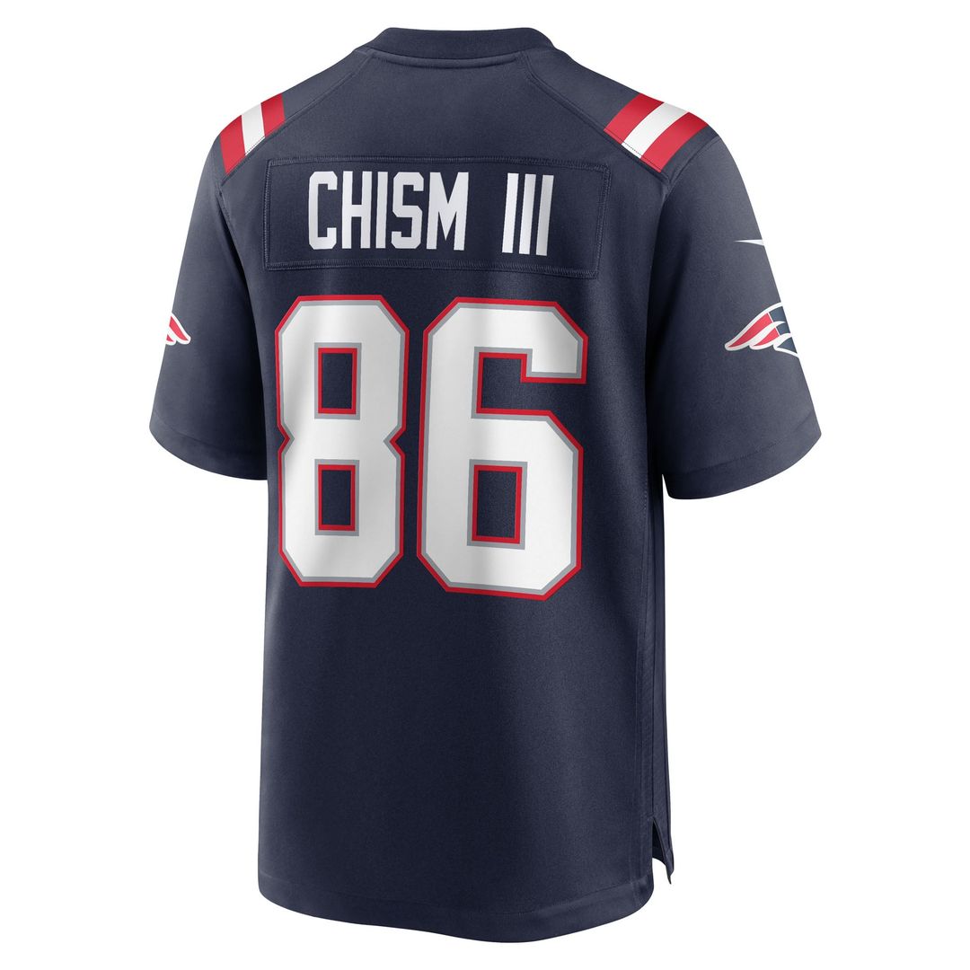 Men's New England Patriots Efton Chism III Nike  Navy Team Game Jersey