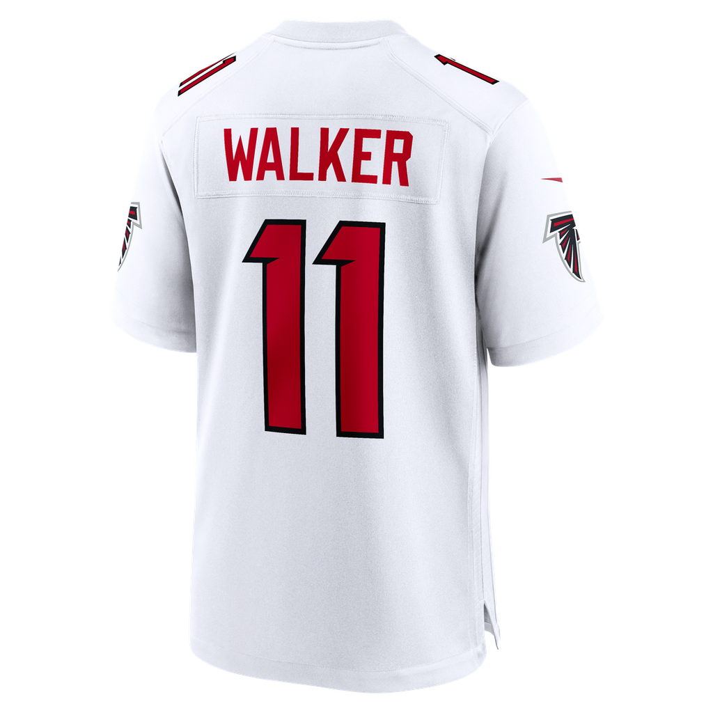 Men's Atlanta Falcons Jalon Walker Nike White Game Jersey