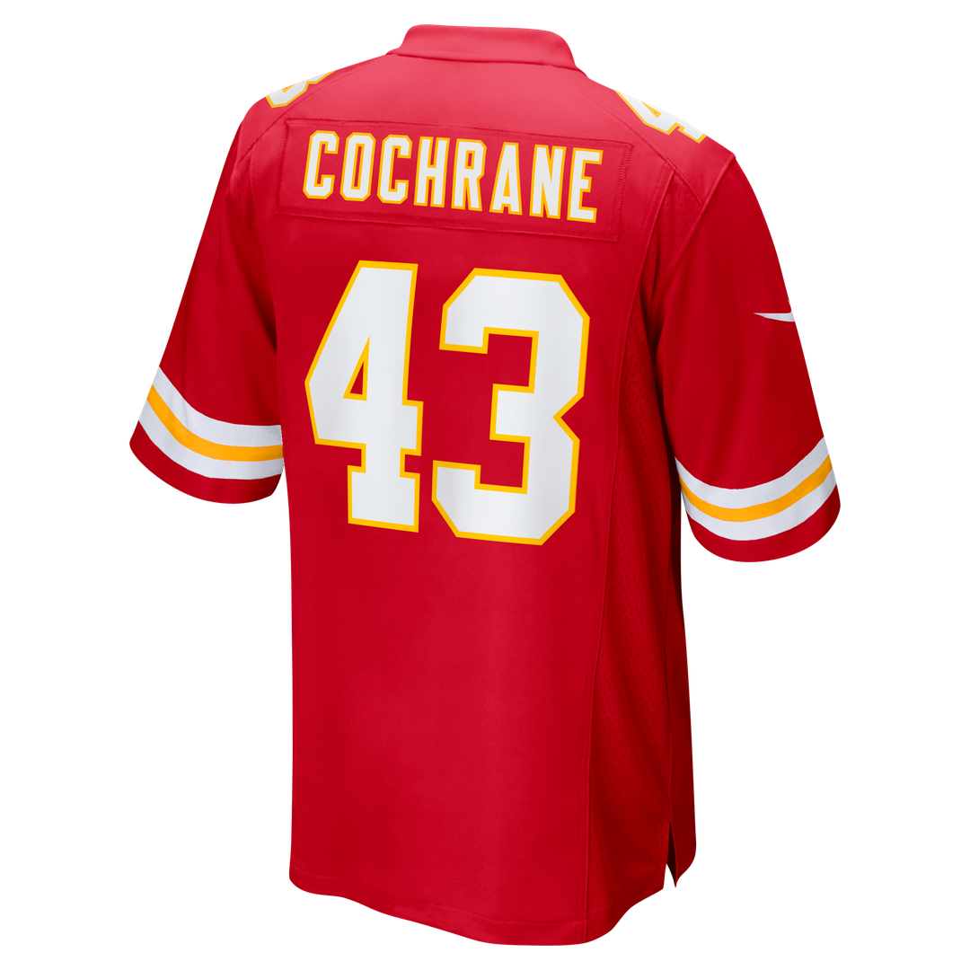 Men's Kansas City Chiefs Jack Cochrane Nike Red Game Player Jersey