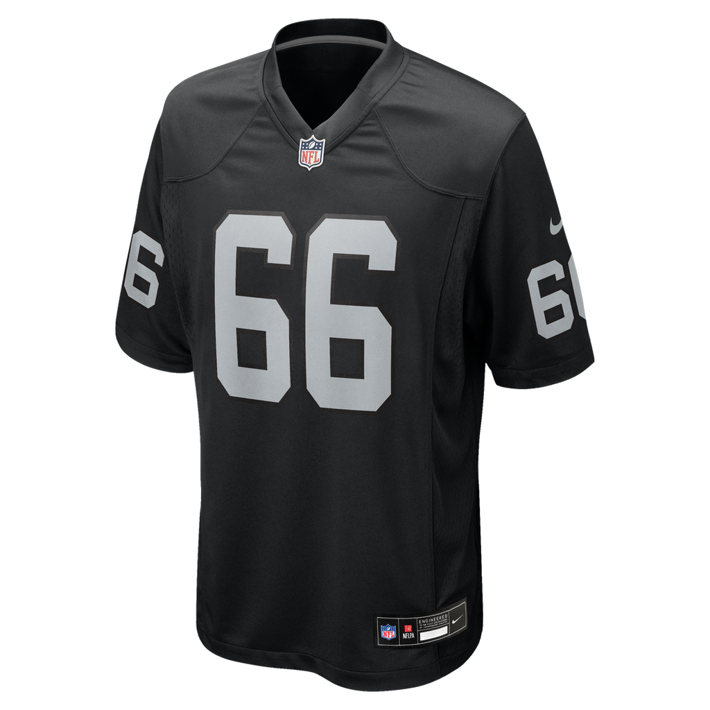 Men's Las Vegas Raiders Dylan Parham Nike Black Game Player Jersey