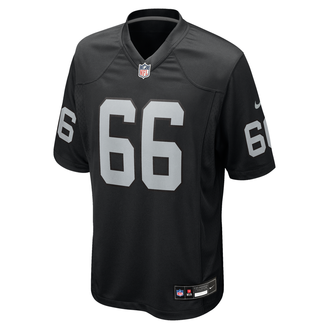 Men's Las Vegas Raiders Dylan Parham Nike Black Game Player Jersey