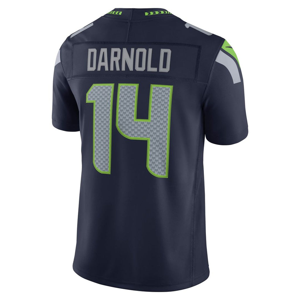 Men's Seattle Seahawks Sam Darnold Nike College Navy Team Vapor F.U.S.E. Stitched Limited Jersey