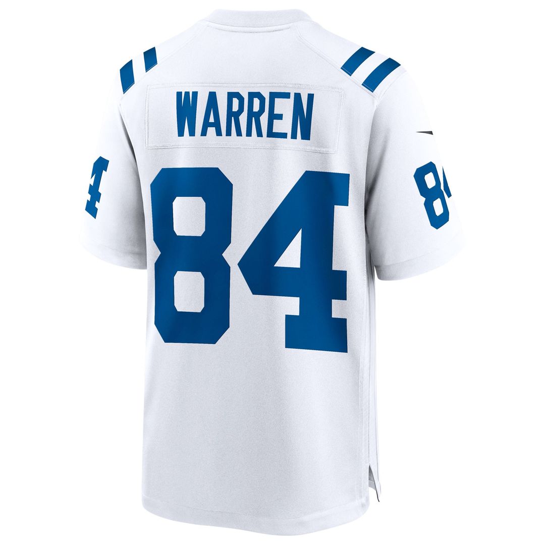 Men's Indianapolis Colts Tyler Warren Nike  White  Game Jersey