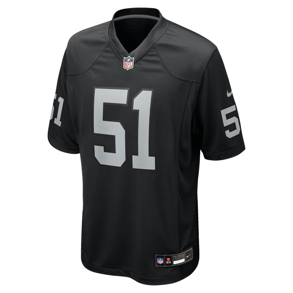 Men's Las Vegas Raiders Malcolm Koonce Nike Black Game Jersey