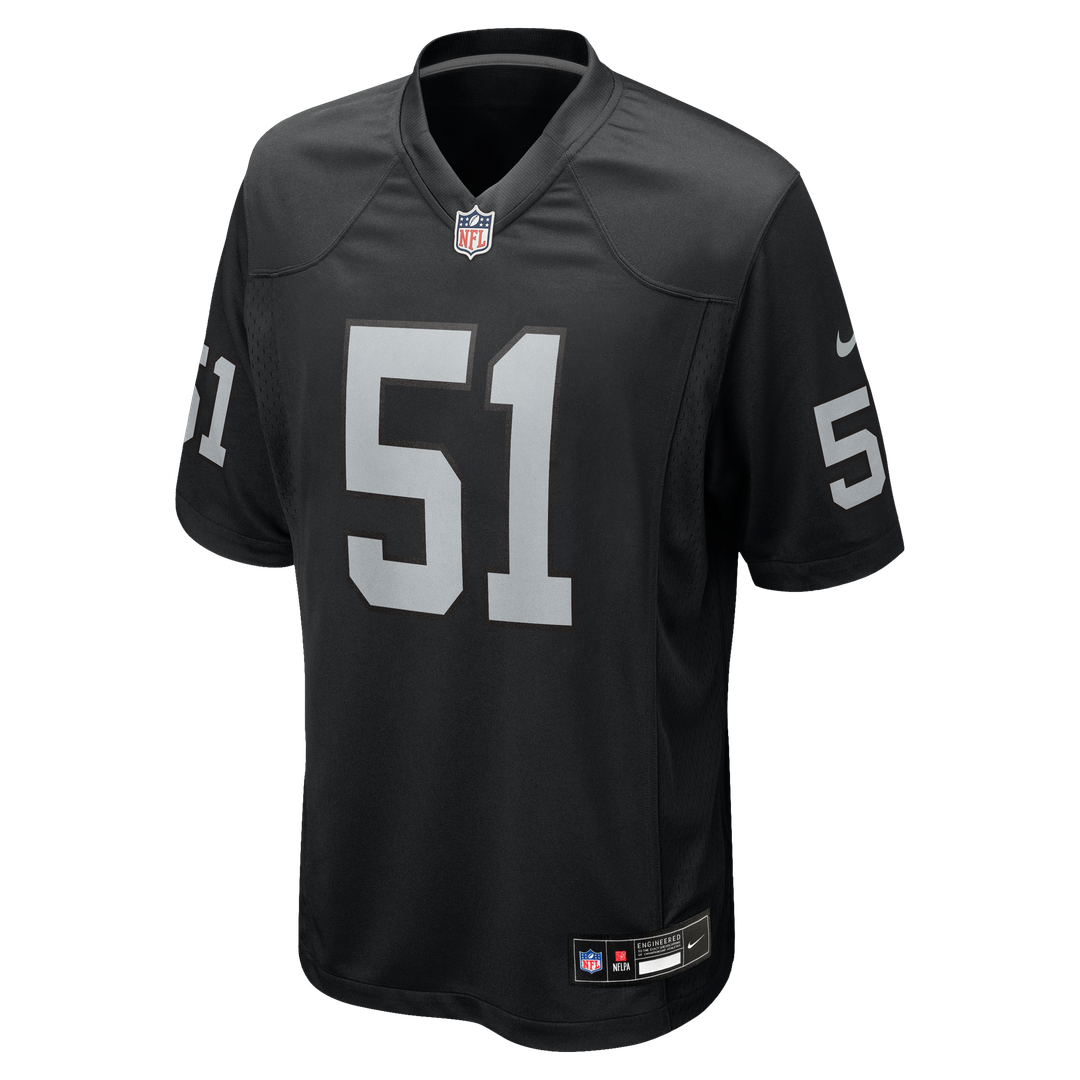 Men's Las Vegas Raiders Malcolm Koonce Nike Black Game Jersey