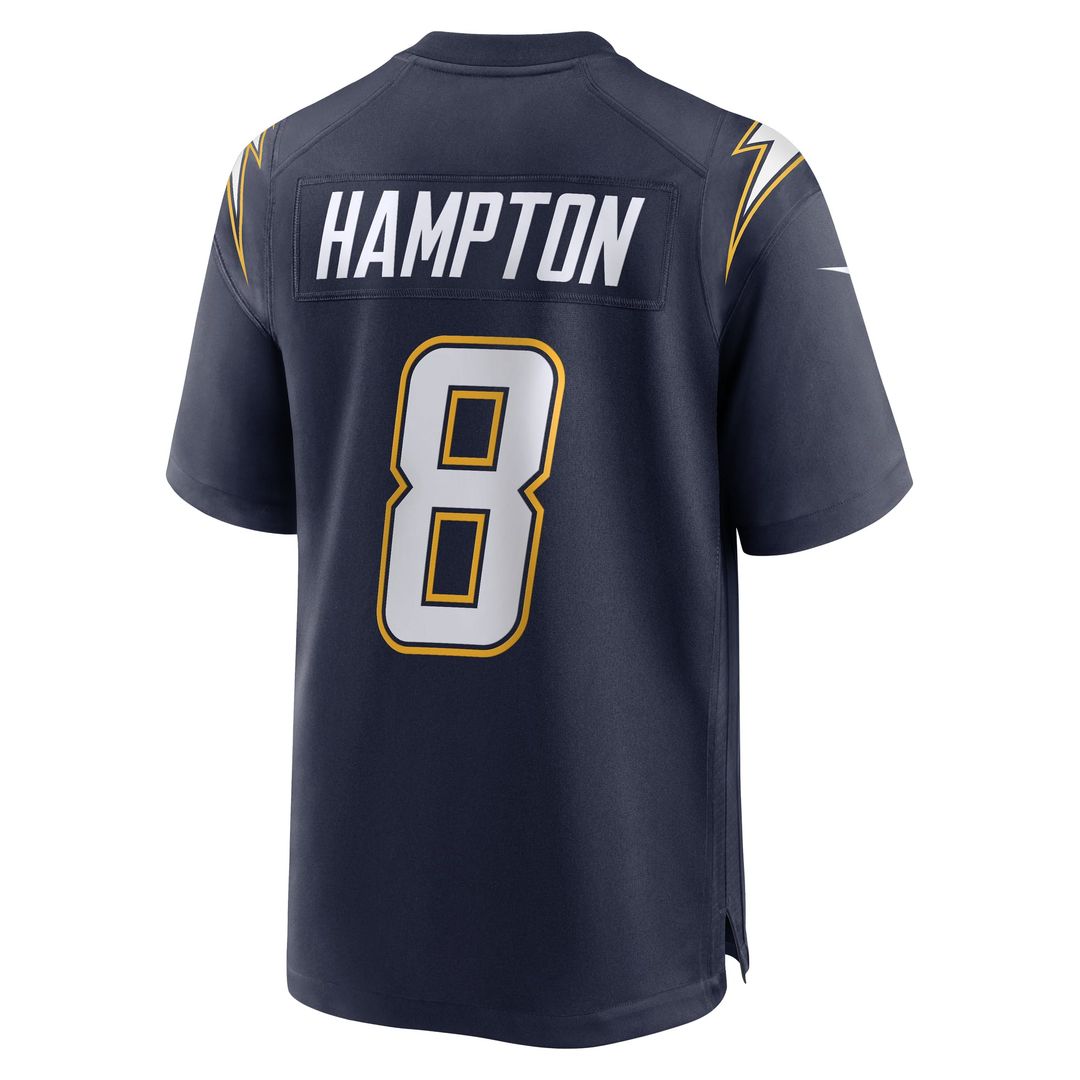 Men's Los Angeles Chargers Omarion Hampton Nike Navy Alternate Super Chargers Game Player Jersey
