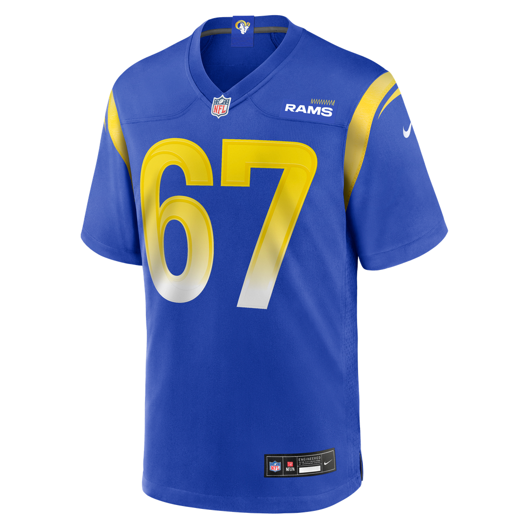 Men's Los Angeles Rams Justin Dedich Nike  Royal Game Jersey