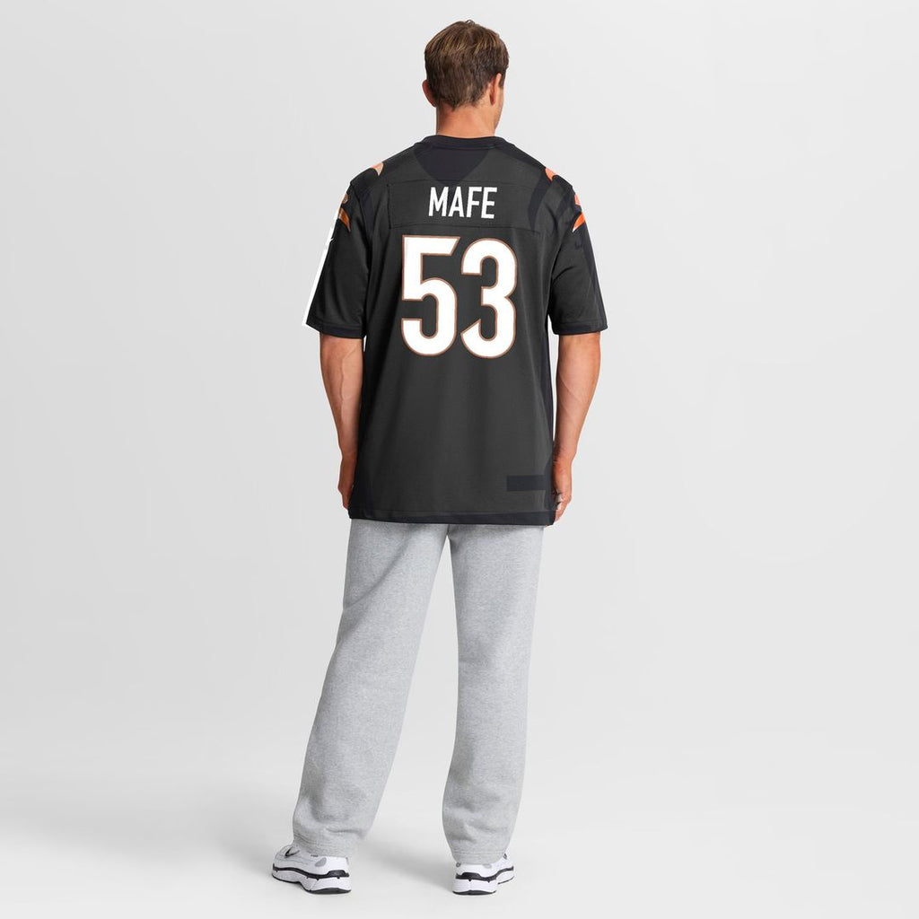 Men's Cincinnati Bengals Boye Mafe Nike  Black Team Game Jersey