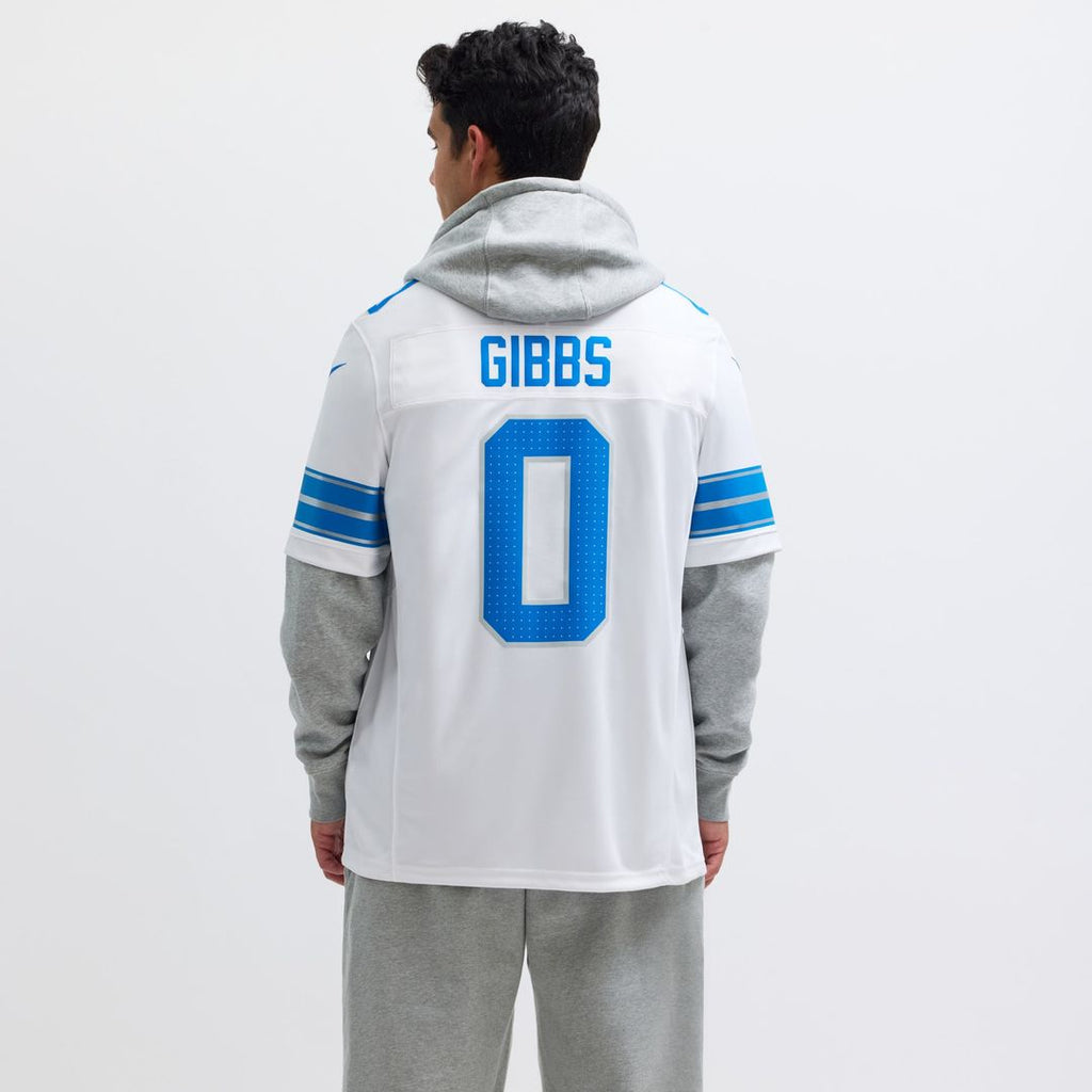 Men's Detroit Lions Jahmyr Gibbs Nike Black 2nd Alternate Vapor F.U.S.E. Limited Jersey