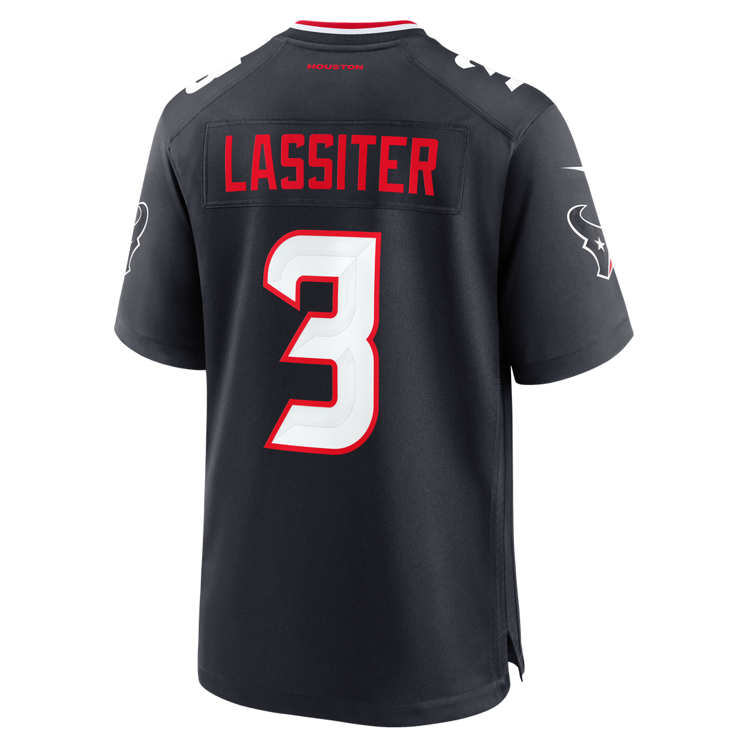 Men's Houston Texans Kamari Lassiter Nike  Navy Team Game Jersey