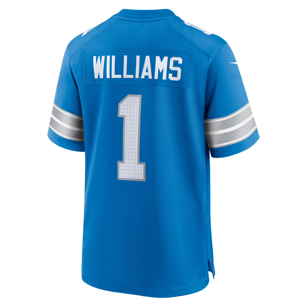 Men's Detroit Lions Jameson Williams Nike Blue Game Player Jersey