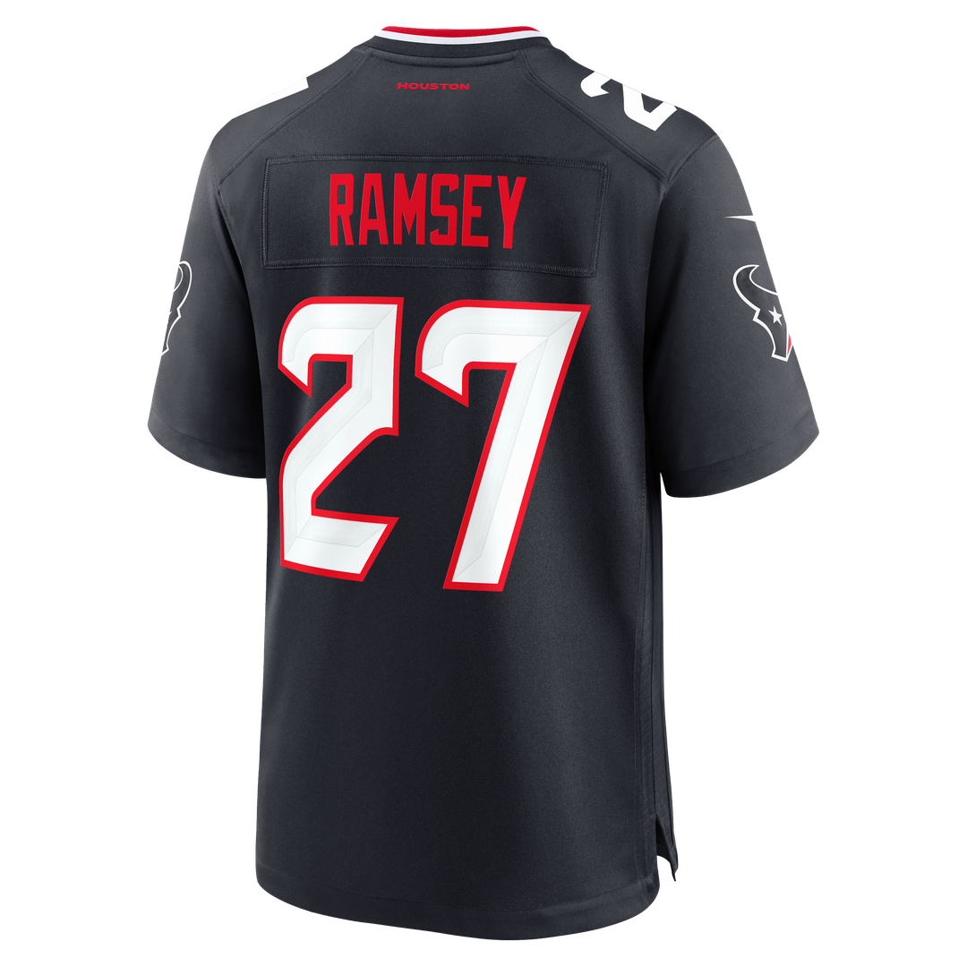 Men's Houston Texans Kamari Ramsey Nike Navy Team Game Jersey