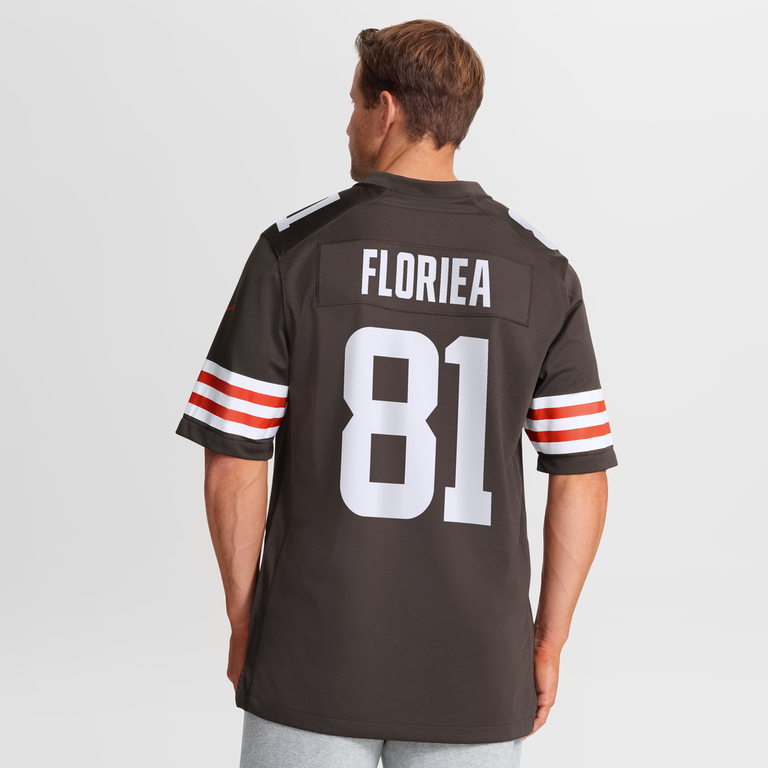 Men's Cleveland Browns Luke Floriea Nike  Brown Team Game Jersey