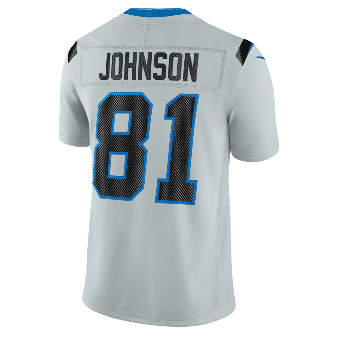 Men's Detroit Lions Calvin Johnson Nike Silver 2026 Rivalries Collection Stitched Limited Jersey