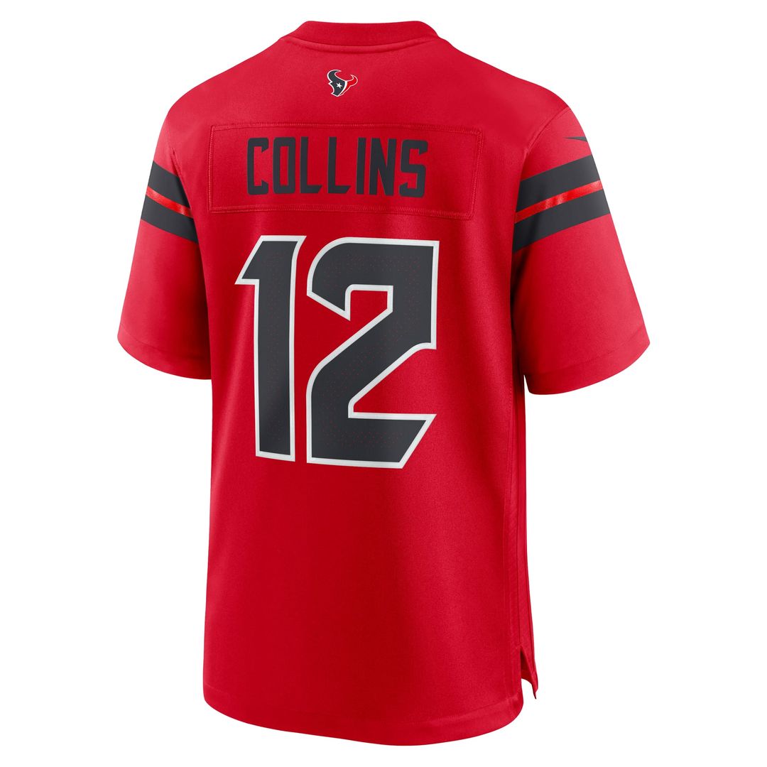 Men's Houston Texans Nico Collins Nike  Red Alternate Game Jersey