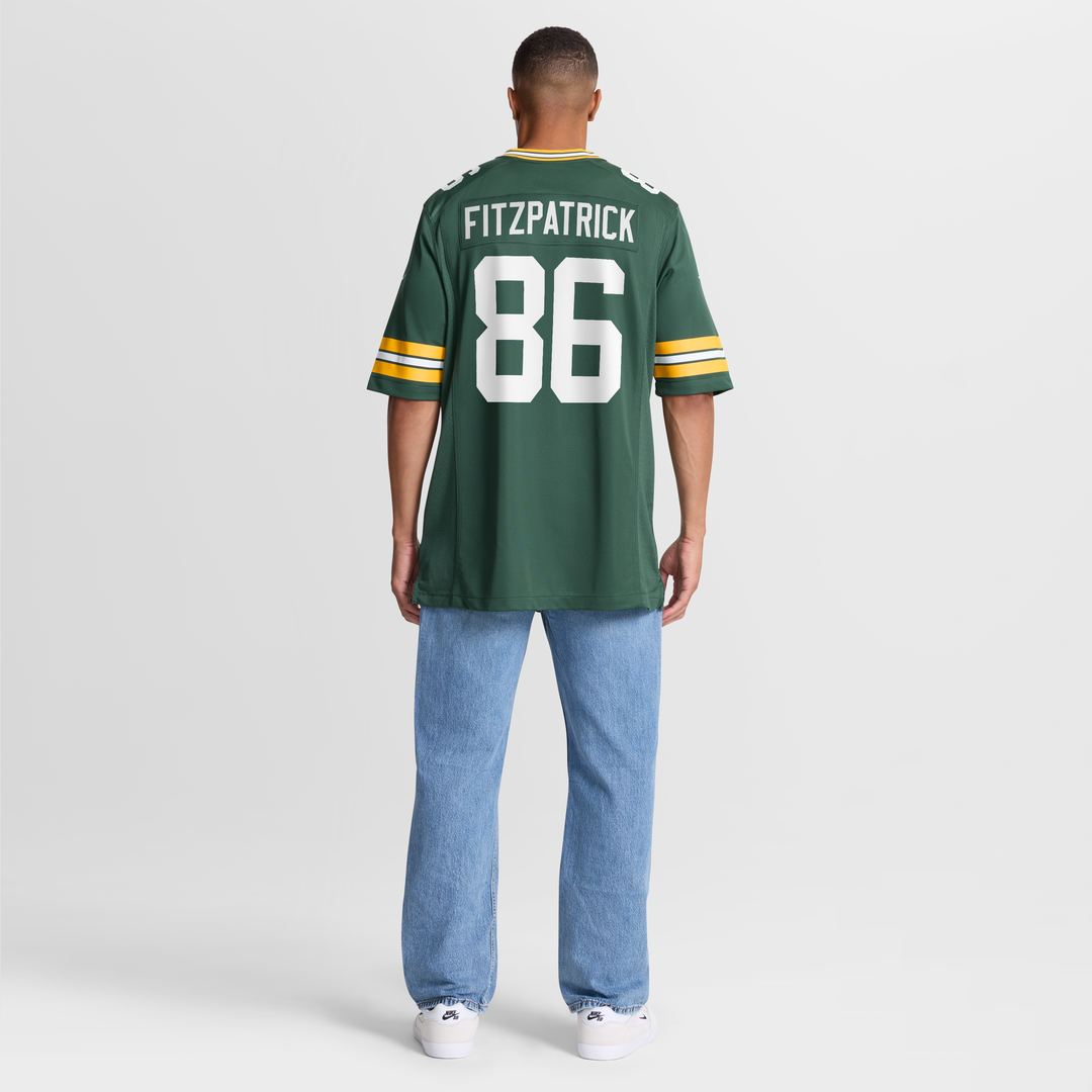Men's Green Bay Packers John FitzPatrick Nike  Green Team Game Jersey