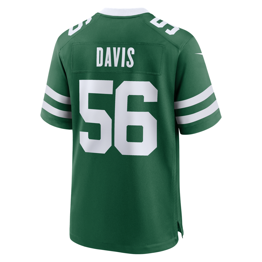 Men's New York Jets Demario Davis Nike Legacy Green Team Game Jersey