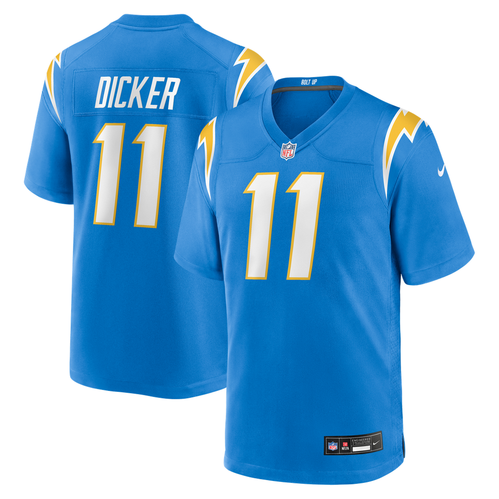 Men's Los Angeles Chargers Cameron Dicker Nike Powder Blue Game Jersey