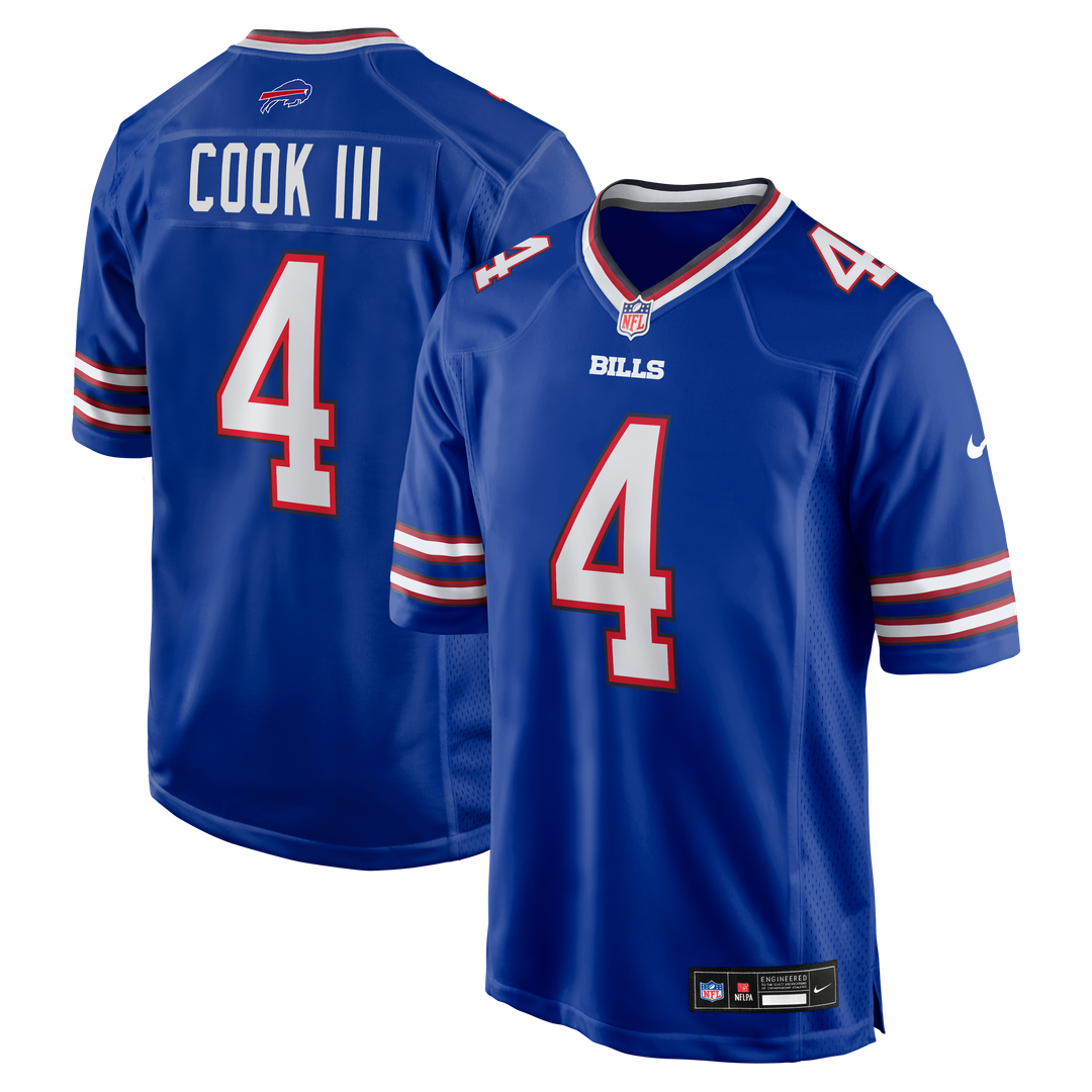 Men's Buffalo Bills James Cook III Nike  Royal Team Game Jersey