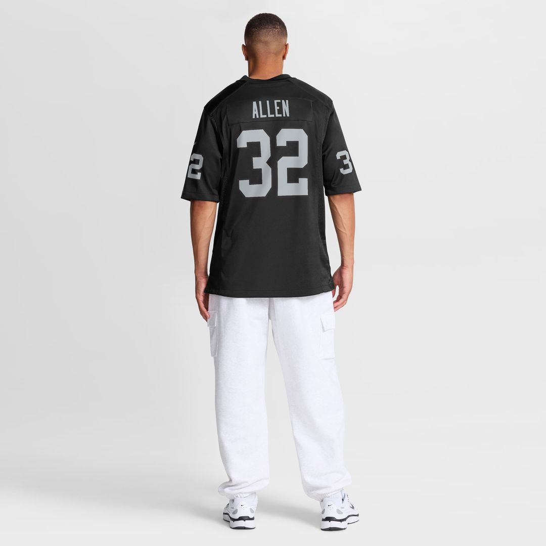 Men's Las Vegas Raiders Marcus Allen Nike Black Game Retired Player Jersey
