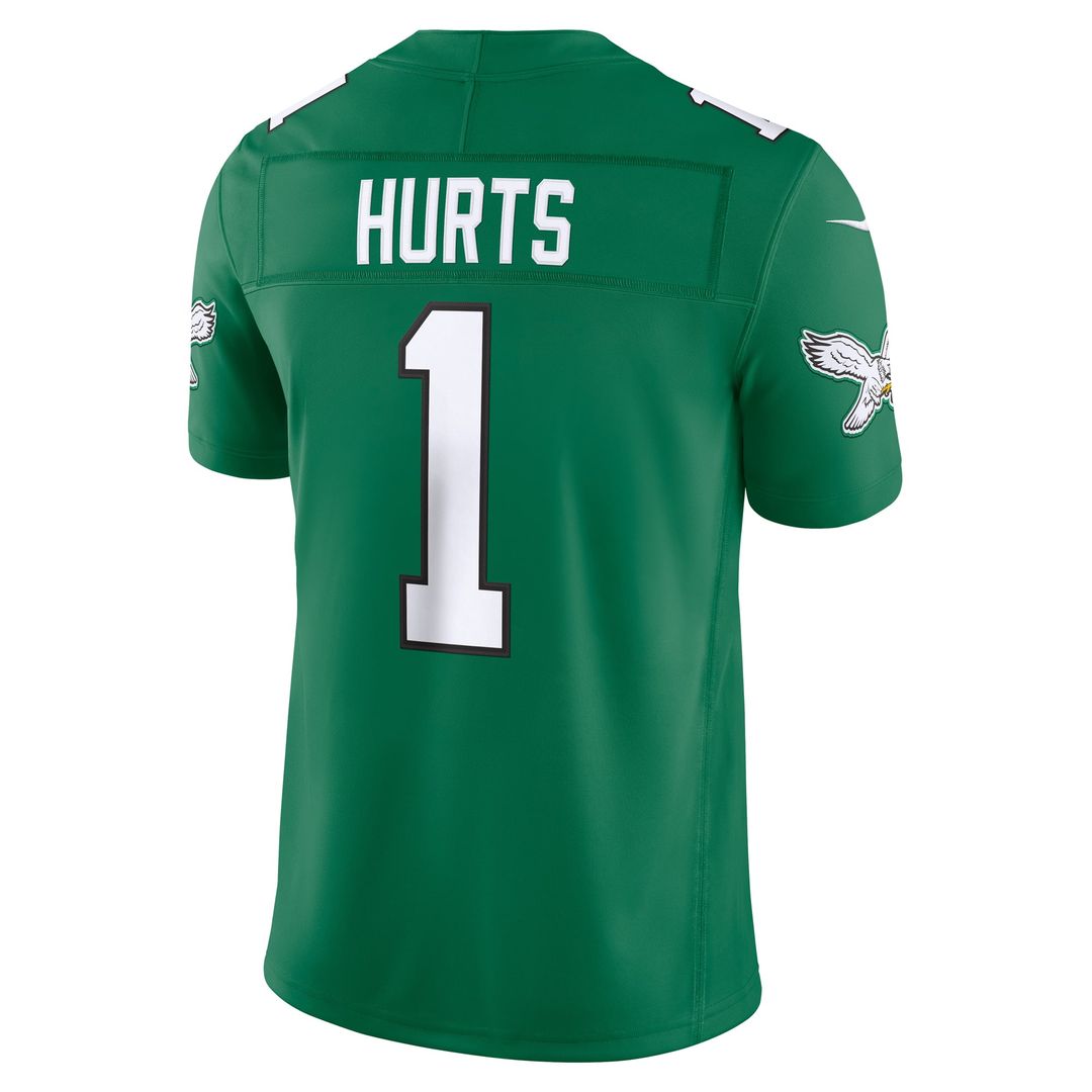 Men's Philadelphia Eagles Jalen Hurts Nike Midnight Green Team Vapor F.U.S.E. Stitched Limited Jersey
