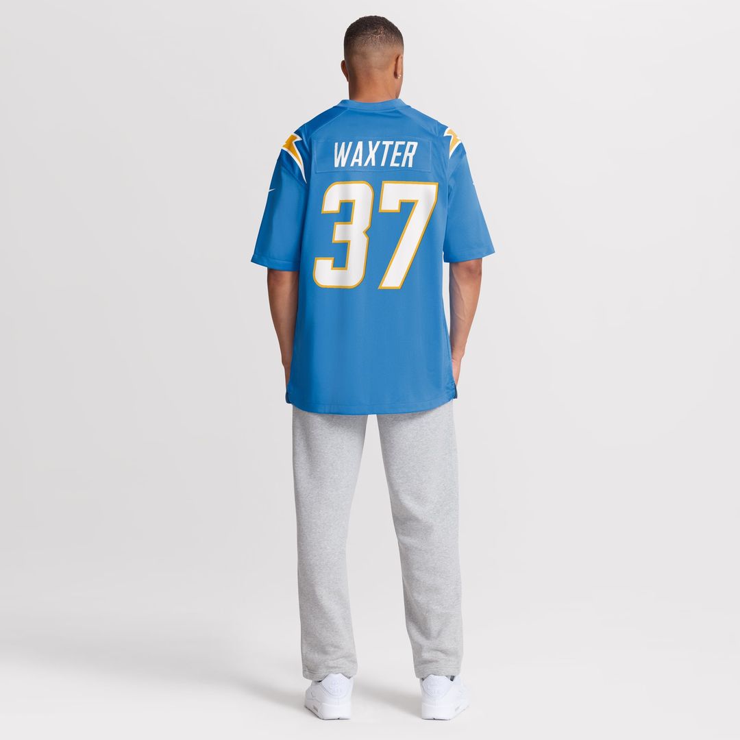 Men's Los Angeles Chargers Isas Waxter Nike  Powder Blue Team Game Jersey