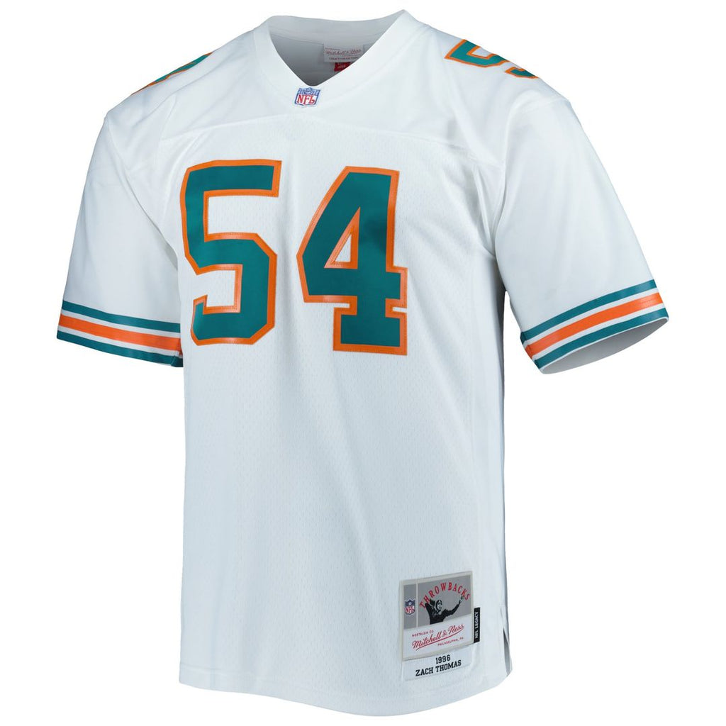 Men's Miami Dolphins Zach Thomas Mitchell & Ness Aqua Legacy Replica Jersey