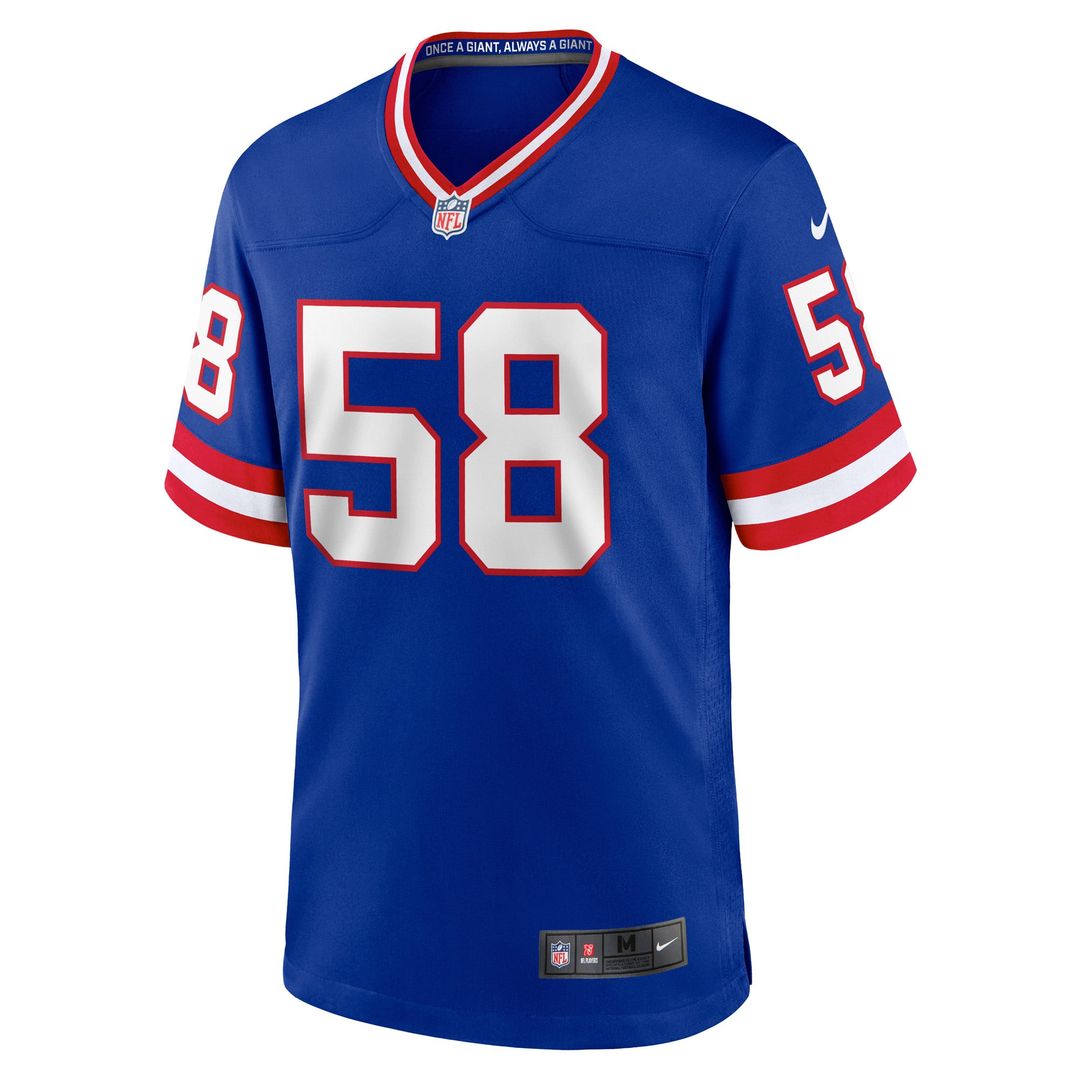 Men's New York Giants Carl Banks Nike Royal Retired Player Alternate Game Jersey