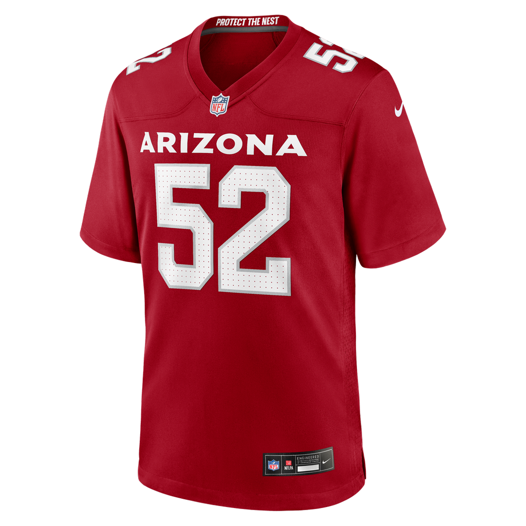 Men's Arizona Cardinals Jordan Burch Nike  Cardinal Team Game Jersey